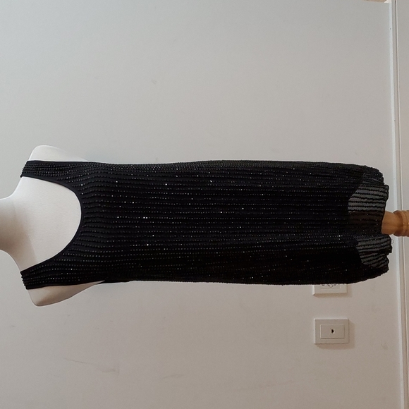 ✅ $10 ADD-ON ✅ Haute Hippie Beaded Shimmer Black Dress Tunic ✅ $10 ADD-ON  ✅ - Picture 1 of 10